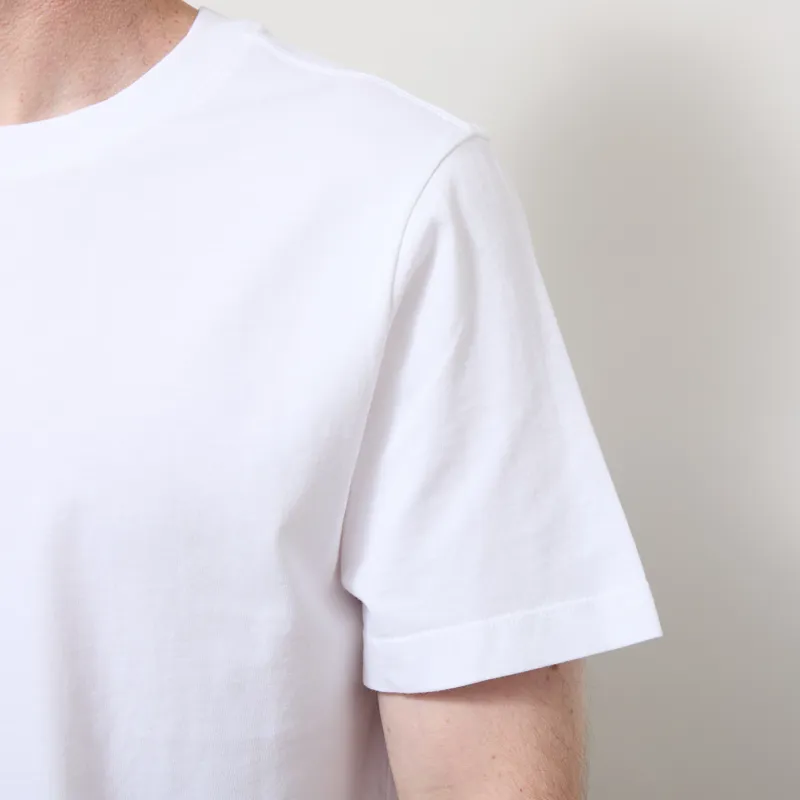 Organic Basics True Heavy Regular Fit T Shirt White-2
