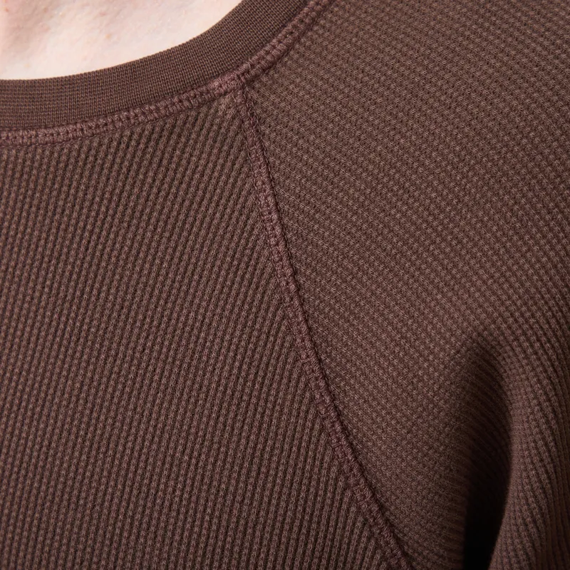 Organic Basics Waffle Raglan Long Sleeve Truffle-4