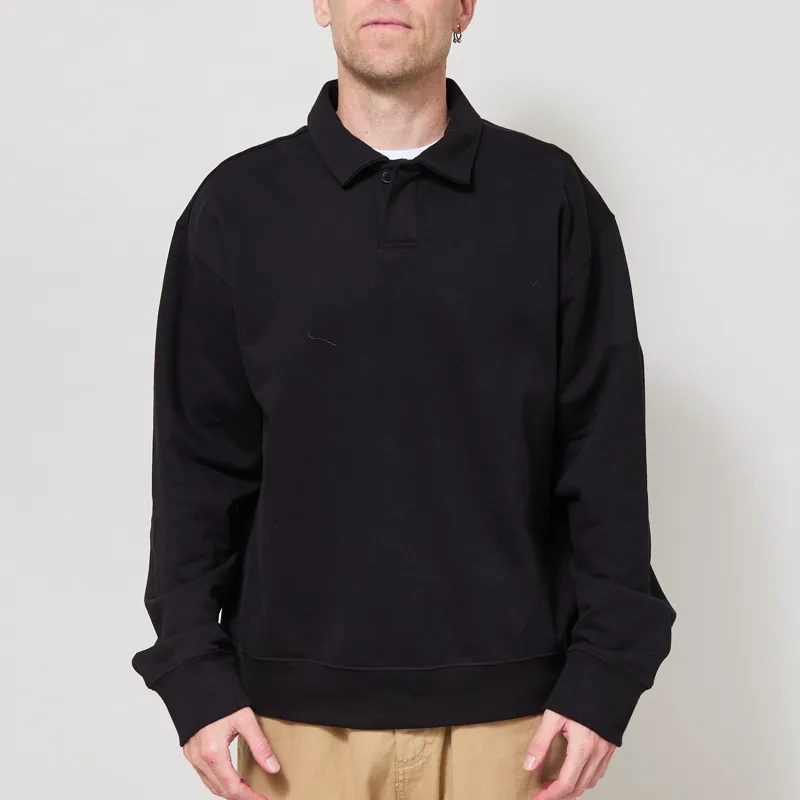 Organic Basics Weekend Polo Black