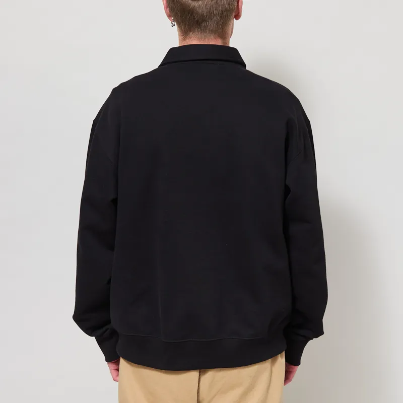 Organic Basics Weekend Polo Black-2