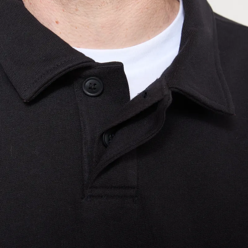 Organic Basics Weekend Polo Black-4