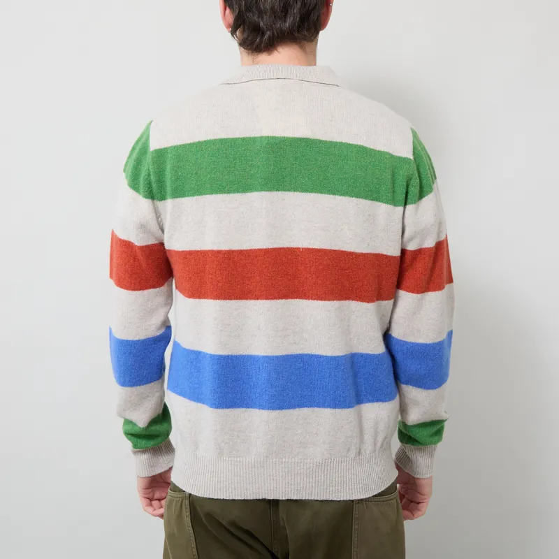 Pittari Knitted Offa Polo Sweater Clay Combo-2