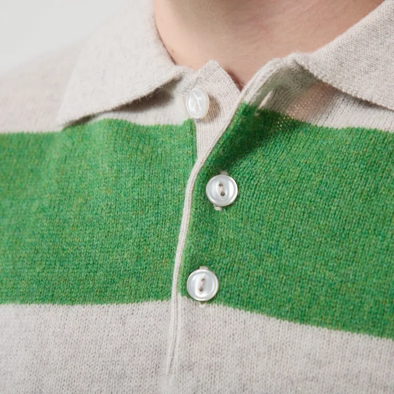 Pittari Knitted Offa Polo Sweater Clay Combo-4