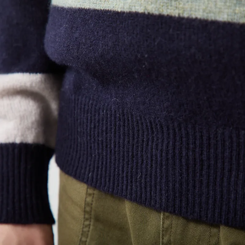 Pittari Knitted Offa Polo Sweater Navy Combo-7