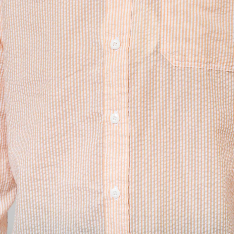 Frizmworks OG Stripe Seersucker Shirt Orange-6