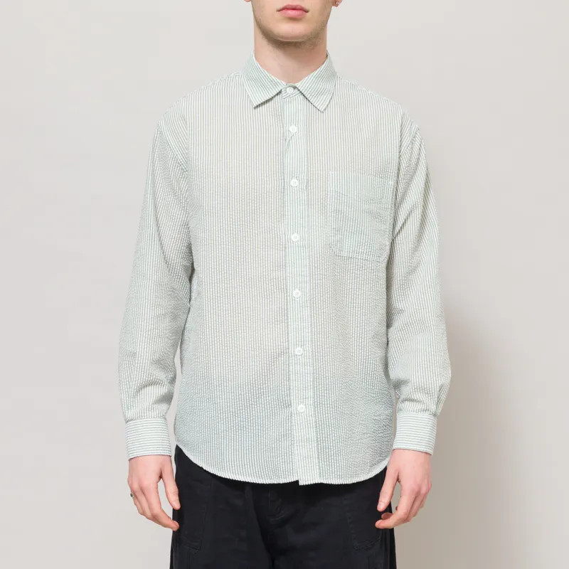 Frizmworks OG Stripe Seersucker Shirt Green
