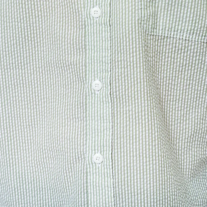 Frizmworks OG Stripe Seersucker Shirt Green-6