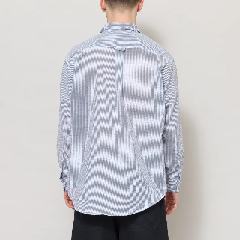 Frizmworks OG Stripe Seersucker Shirt Blue-2