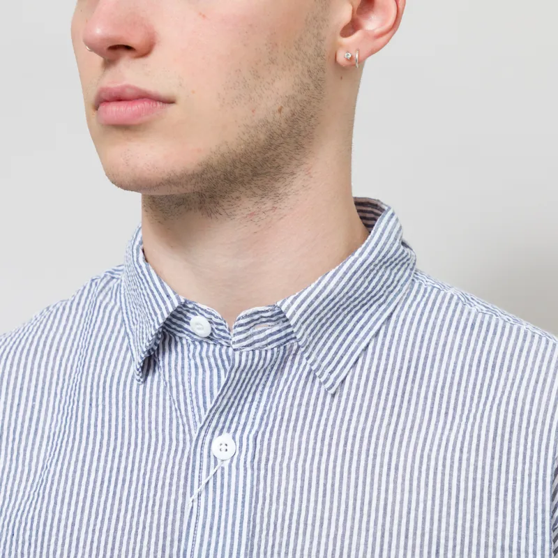 Frizmworks OG Stripe Seersucker Shirt Blue-3