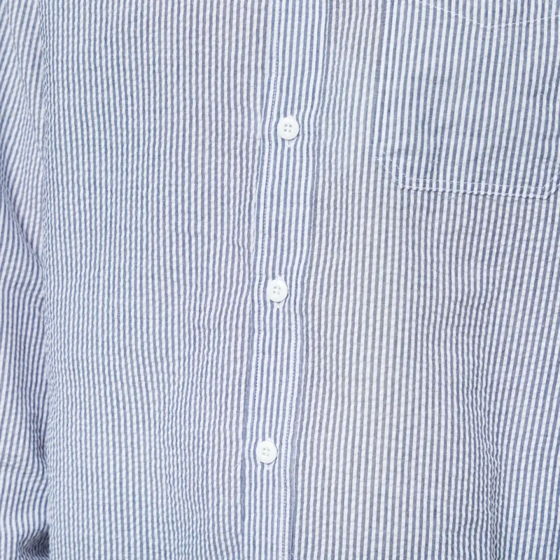 Frizmworks OG Stripe Seersucker Shirt Blue-5