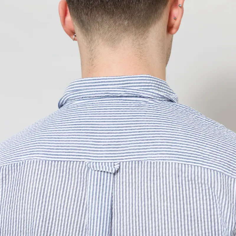 Frizmworks OG Stripe Seersucker Shirt Blue-4