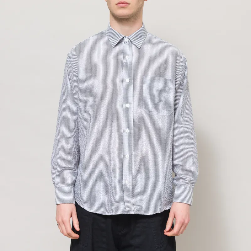 Frizmworks OG Stripe Seersucker Shirt Black