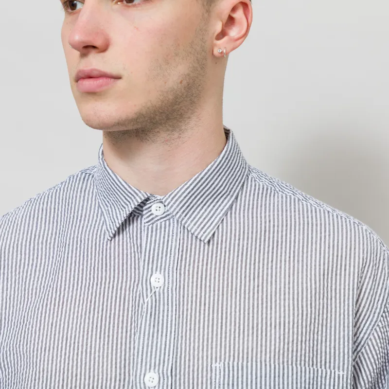 Frizmworks OG Stripe Seersucker Shirt Black-3