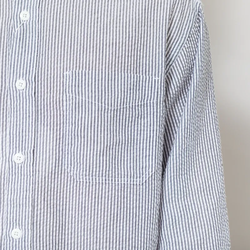 Frizmworks OG Stripe Seersucker Shirt Black-5