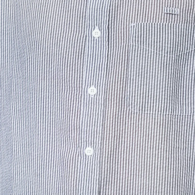 Frizmworks OG Stripe Seersucker Half Shirt Black-6