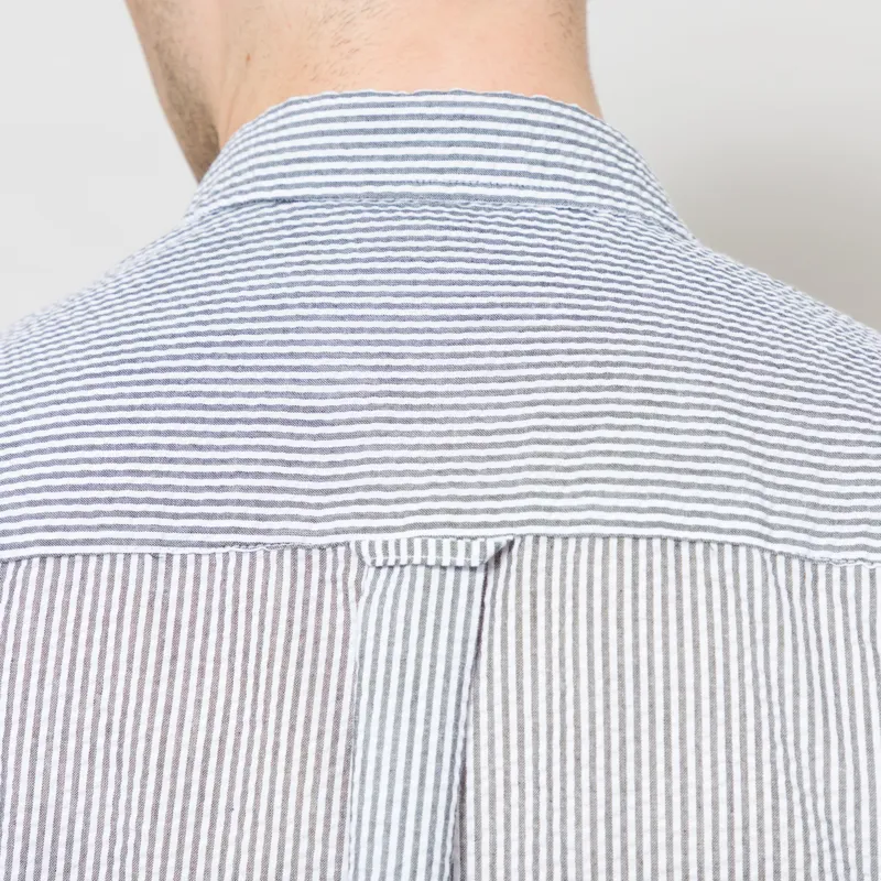 Frizmworks OG Stripe Seersucker Half Shirt Black-4