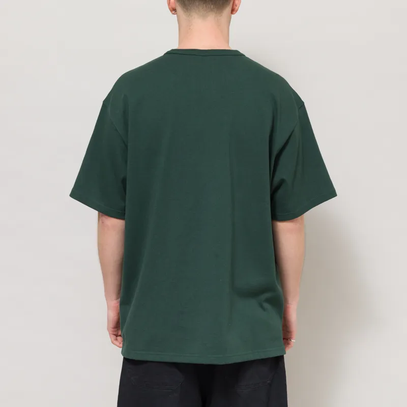 Frizmworks OG Double Rib Oversized T Shirt Dark Green-1