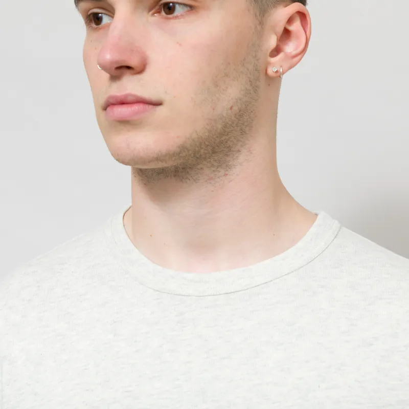 Frizmworks OG Double Rib Oversized Long Sleeve T Shirt Oatmeal-3