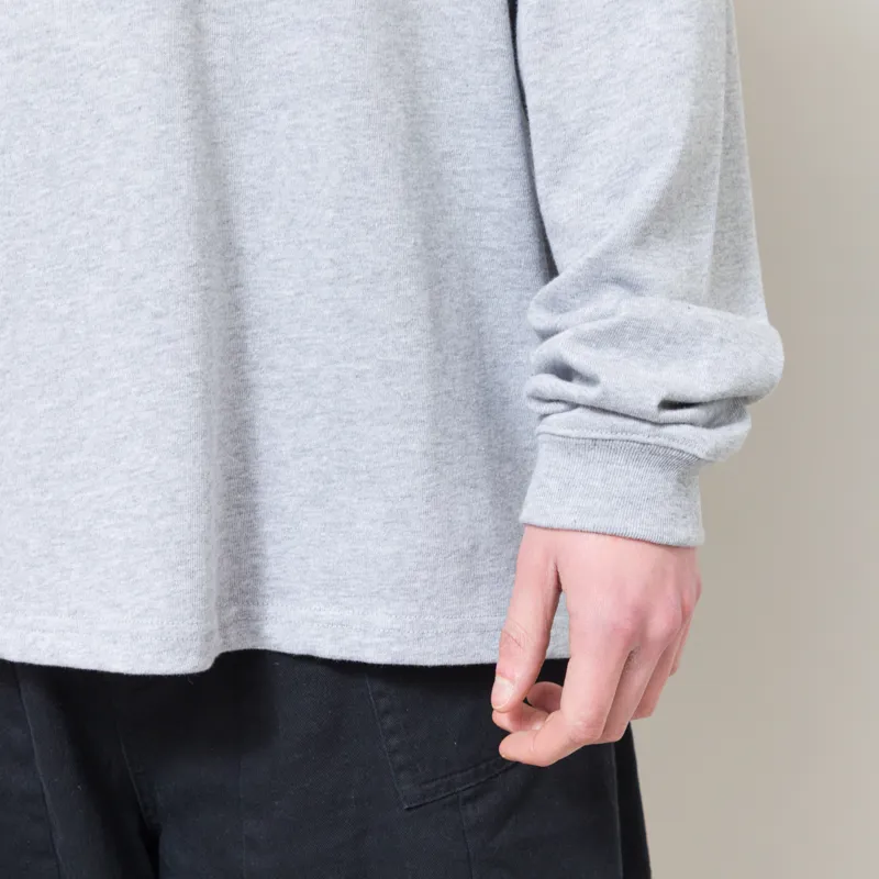 Frizmworks OG Double Rib Oversized Long Sleeve T Shirt Grey-4