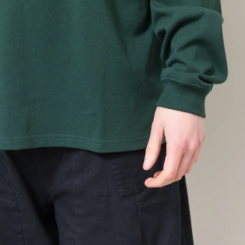 Frizmworks OG Double Rib Oversized Long Sleeve T Shirt Dark Green-4