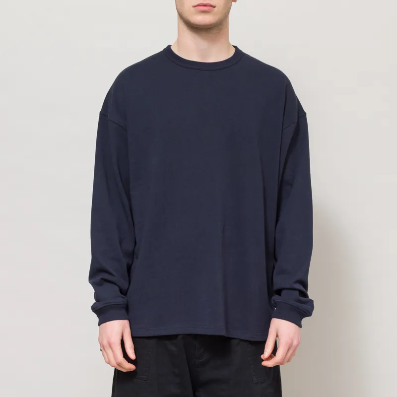 Frizmworks OG Double Rib Oversized Long Sleeve T Shirt Navy