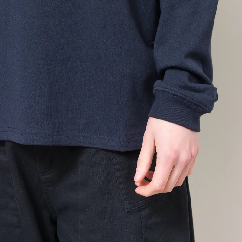 Frizmworks OG Double Rib Oversized Long Sleeve T Shirt Navy-4