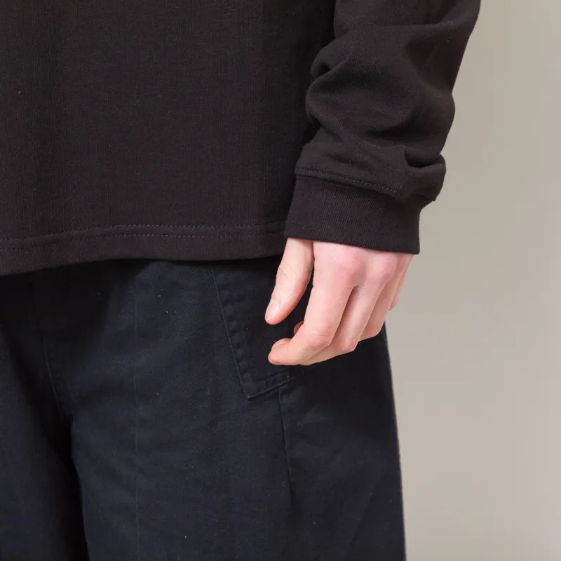 Frizmworks OG Double Rib Oversized Long Sleeve T Shirt Black-4