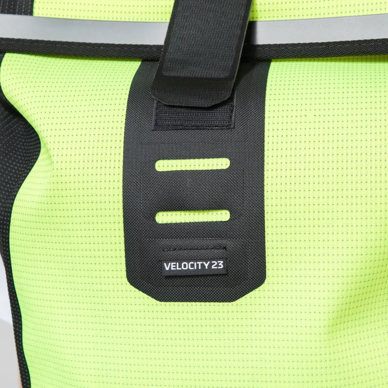 ORTLIEB Velocity High-Vis Backpack 23L Neon Yellow Black Reflective-8