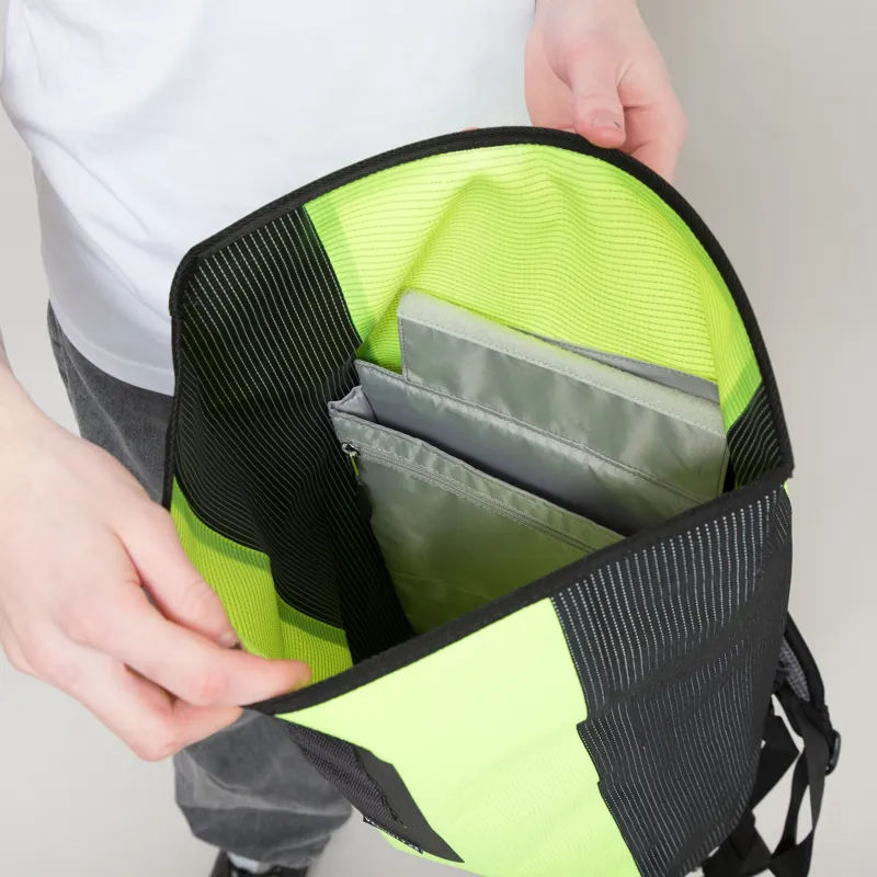 ORTLIEB Velocity High-Vis Backpack 23L Neon Yellow Black Reflective-9