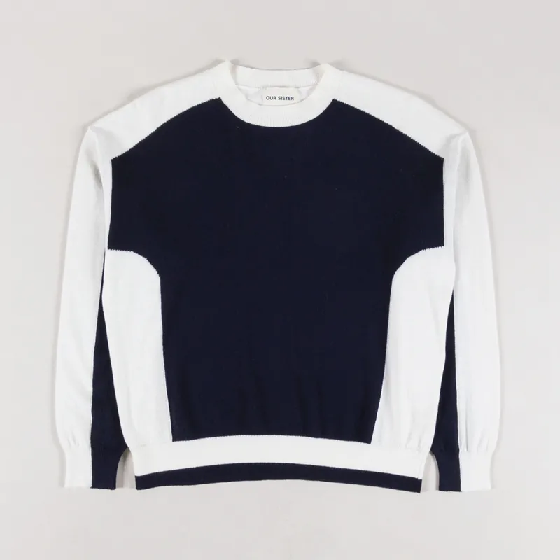 Our Sister Womens Knitted Skate Top Navy