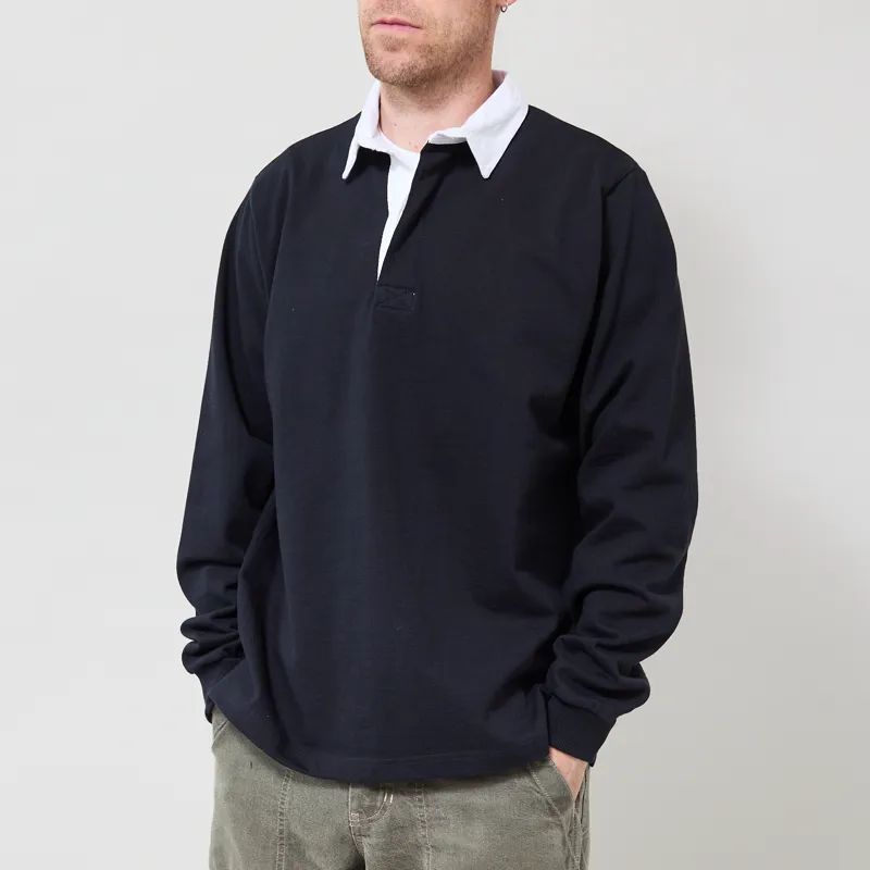 Opensider Classic Rugby Shirt Black-1