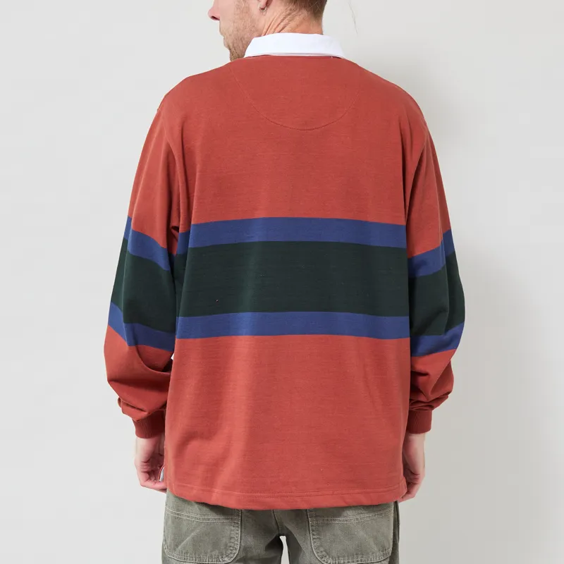 Opensider Classic Rugby Shirt Clay Tri-Stripe-2