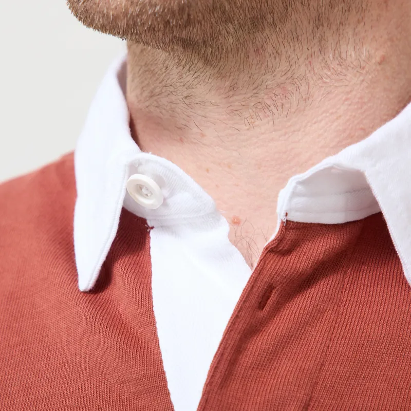 Opensider Classic Rugby Shirt Clay Tri-Stripe-4
