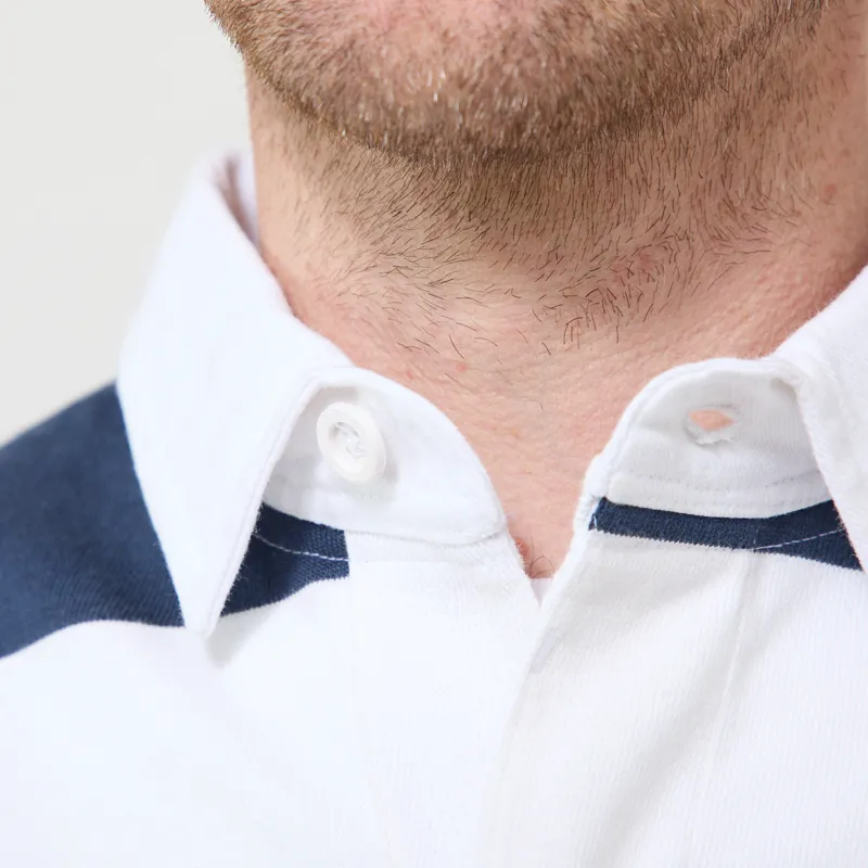 Opensider Classic Rugby Shirt Blue Wide Stripe-4