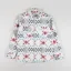 Wax London Otto Quilted Overshirt Ecru Red