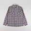 Wax London Whiting Overshirt Basket Check Ecru Blue