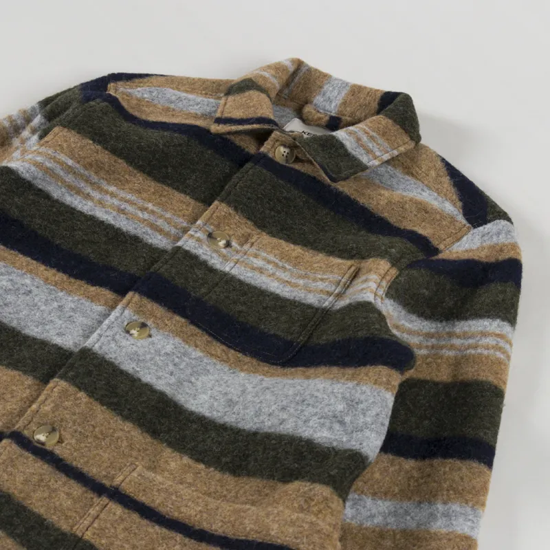 Kestin Ormiston Jacket Tan Olive Navy Wool Blend-2