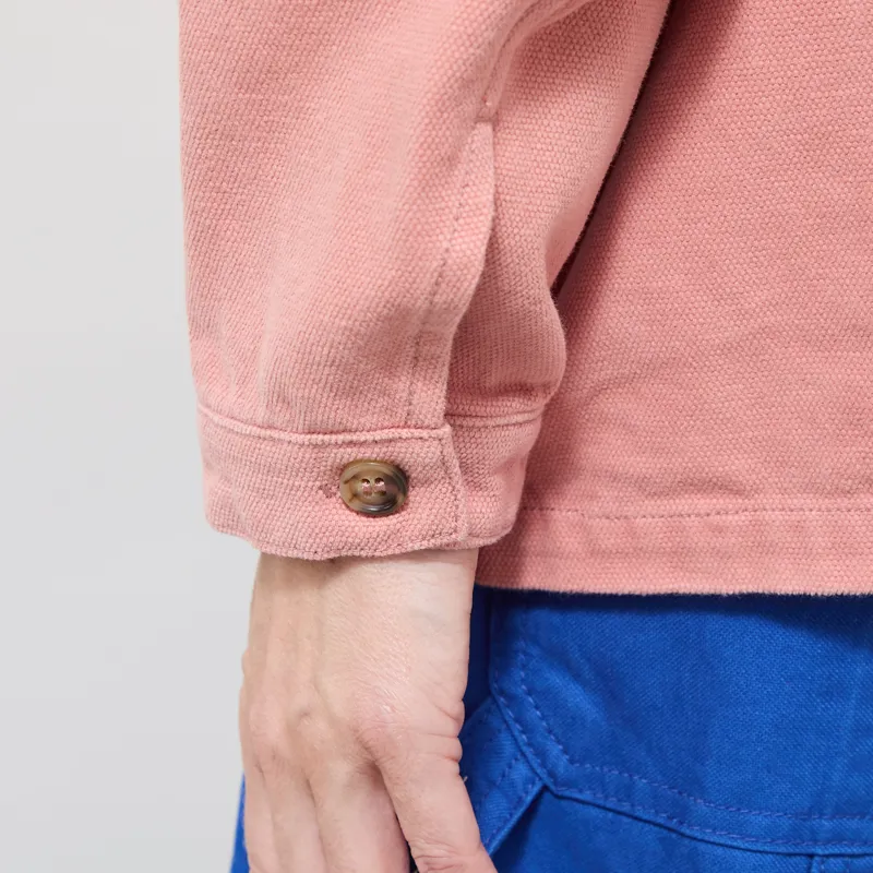 L.F. Markey Womens Oversized Chore Coat Canvas Blush-9