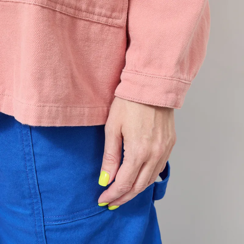 L.F. Markey Womens Oversized Chore Coat Canvas Blush-8