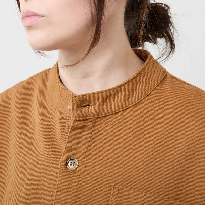 L.F. Markey Womens Oversized Chore Coat Drill Tobacco-3