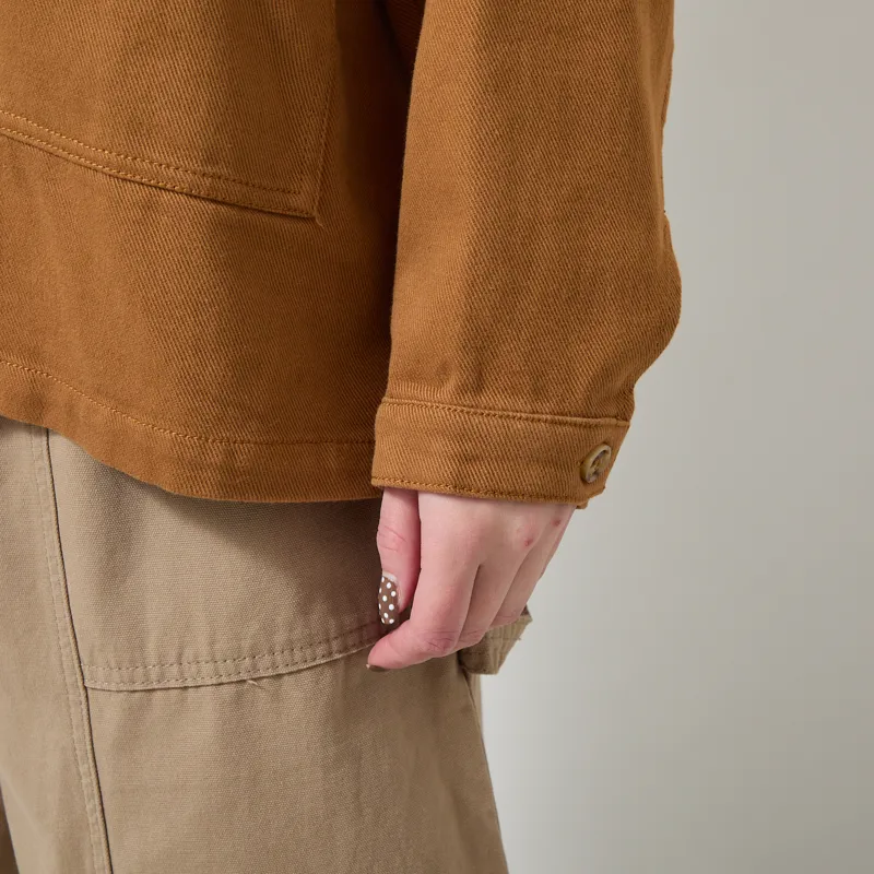L.F. Markey Womens Oversized Chore Coat Drill Tobacco-6
