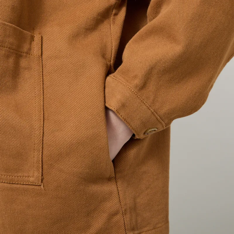 L.F. Markey Womens Oversized Chore Coat Drill Tobacco-7