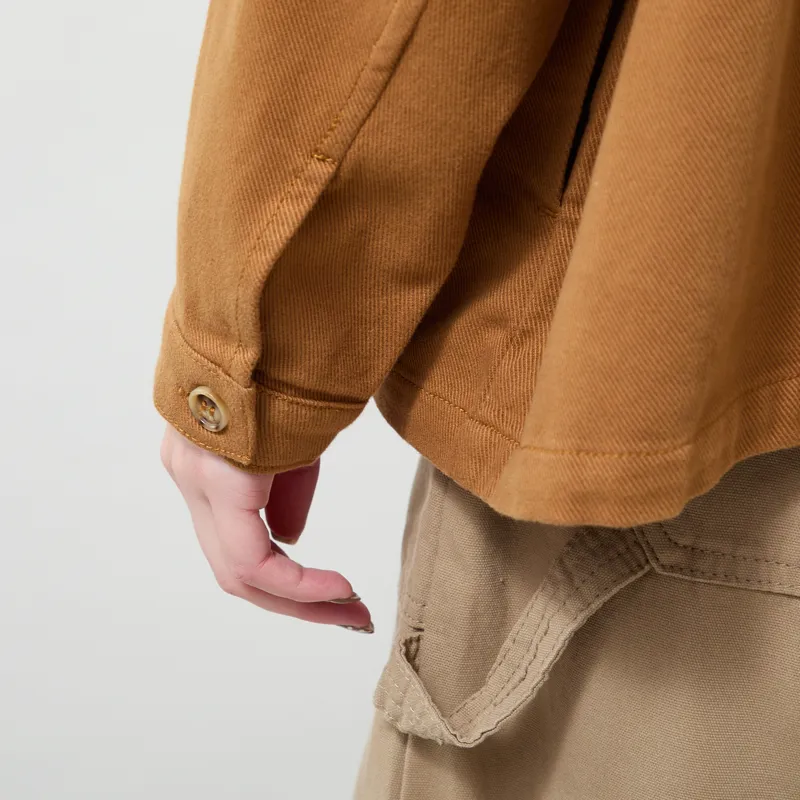 L.F. Markey Womens Oversized Chore Coat Drill Tobacco-8