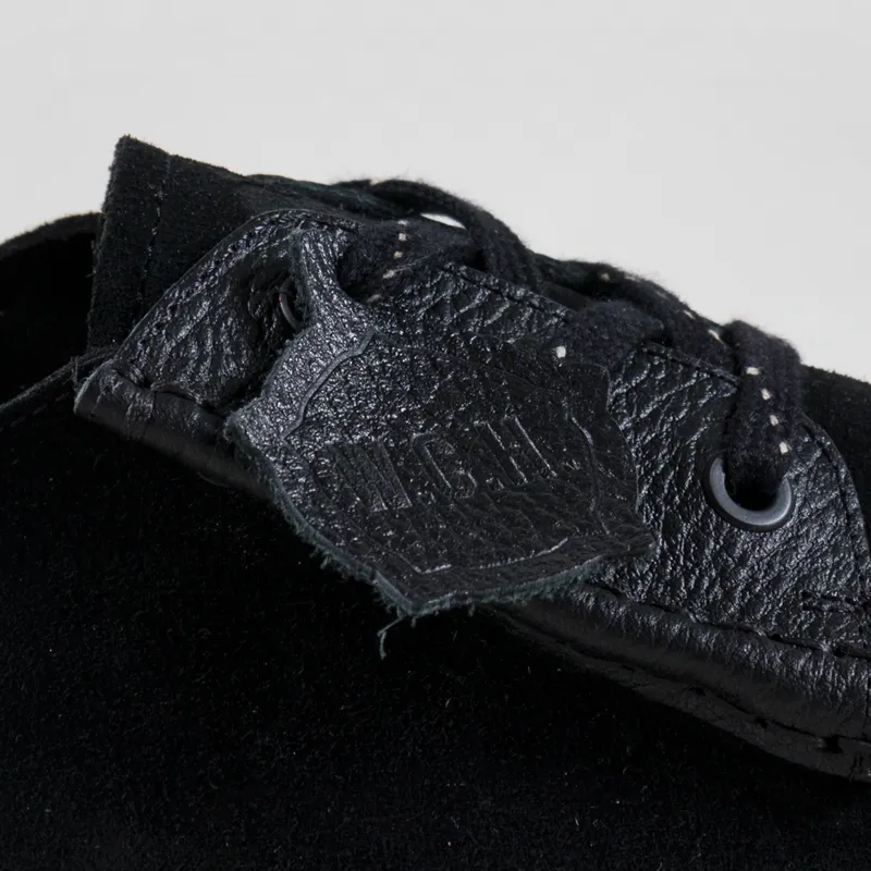 Oswen Konrad Low Suede Shoes Black-3