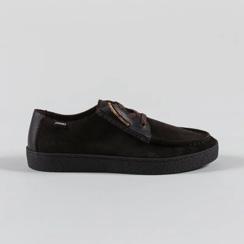 Oswen Konrad Low Suede Shoes Espresso-2