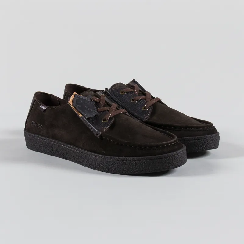 Oswen Konrad Low Suede Shoes Espresso