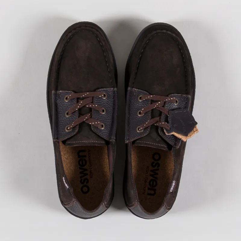 Oswen Konrad Low Suede Shoes Espresso-4