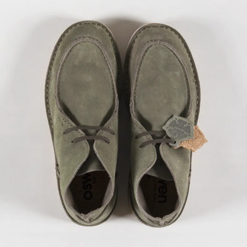 Oswen Ewaldi Suede Shoes Olive-6