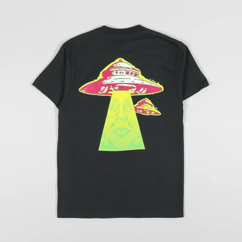 Obey Landing T Shirt Black