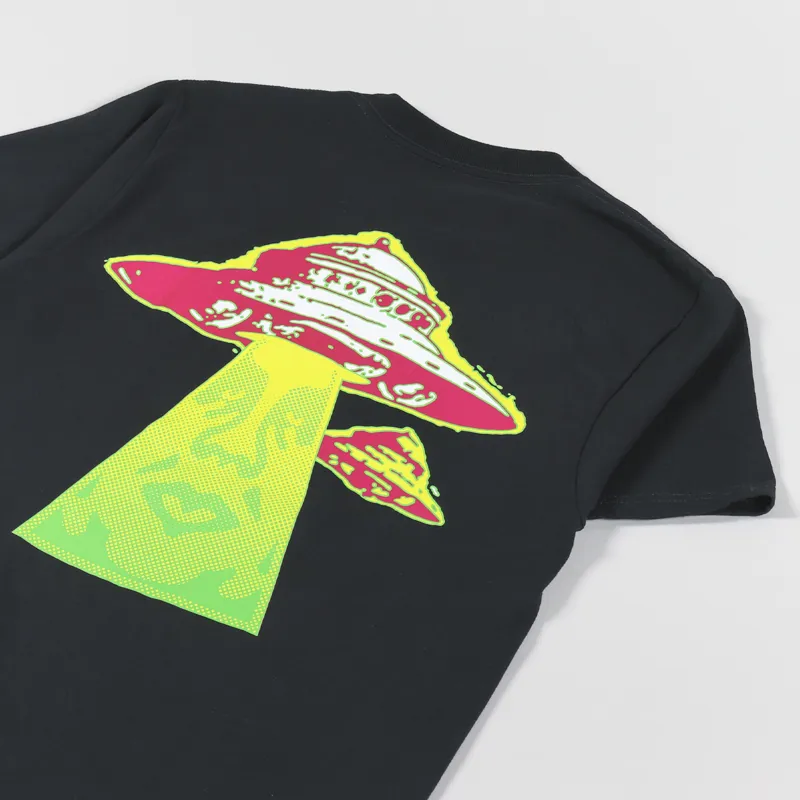 Obey Landing T Shirt Black-2